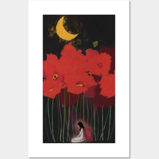 Poppies and the Butterfly Posters and Art